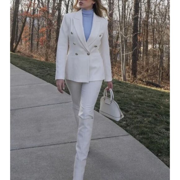 Zara White Blazer Size Small - Picture 11 of 11